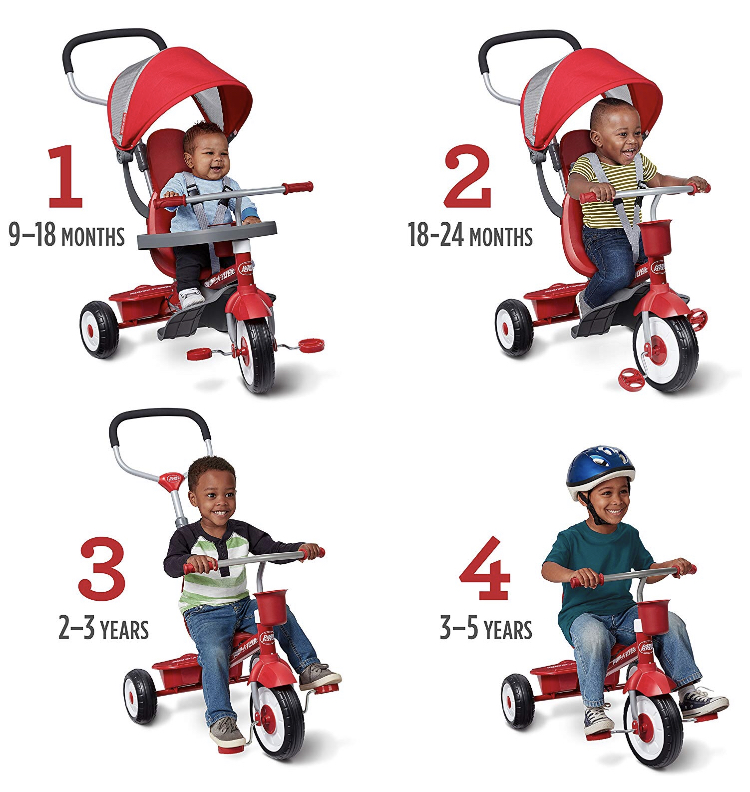 จักรยาน Radio Flyer 4 in 1 Stroll 'n Trike Red