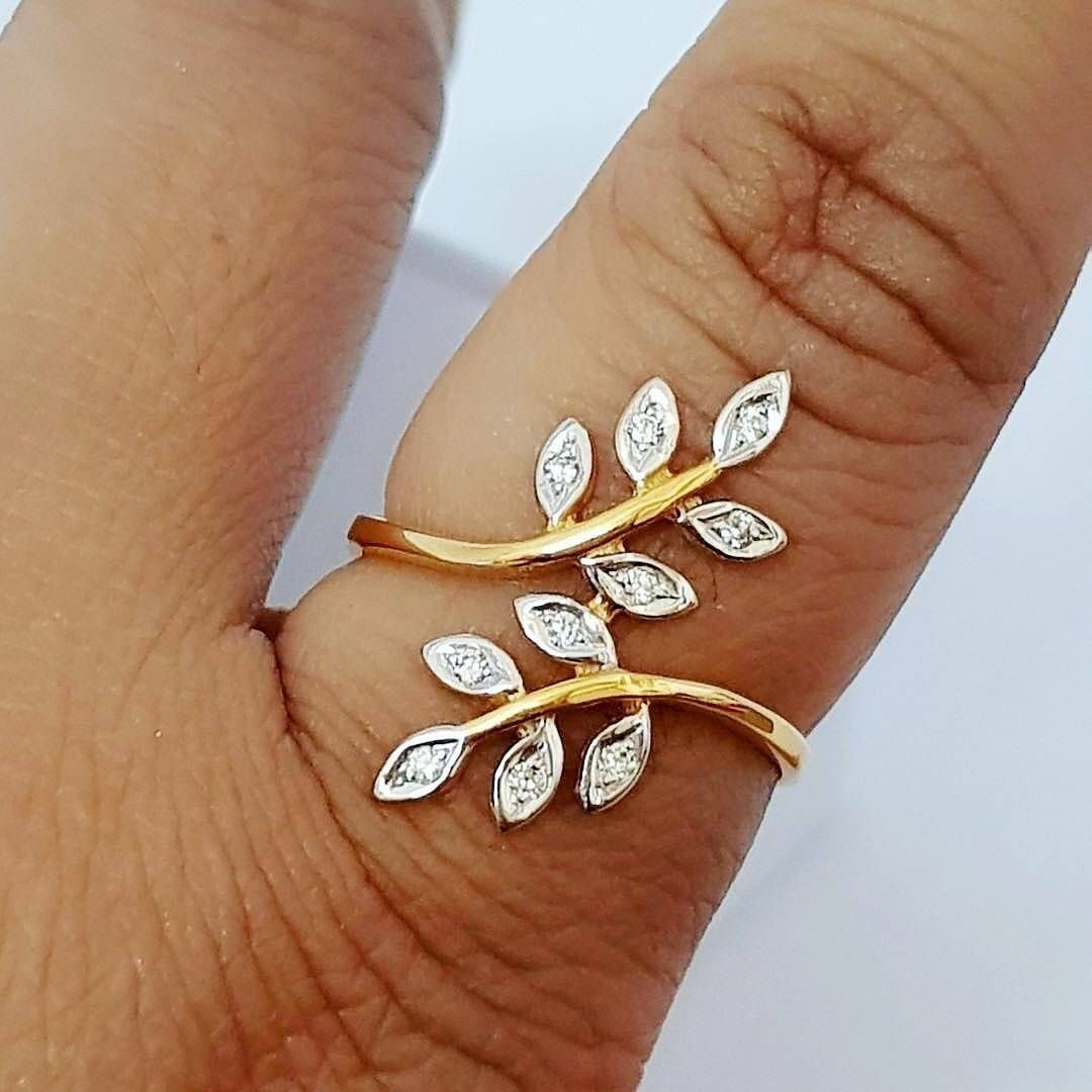 พร้อมส่งและสั่งผลิตแหวนเพชรใบมะกอกเกี่ยวทรัพย์ แหวนแต่งงาน แหวนหมั้น ใส่เที่ยว ออกงาน แหวนทองคำ 9K เพชรเกสรแท้ 0.10 กะรัต 10 เม็ด ราคาถูกมาก ส่งฟรี