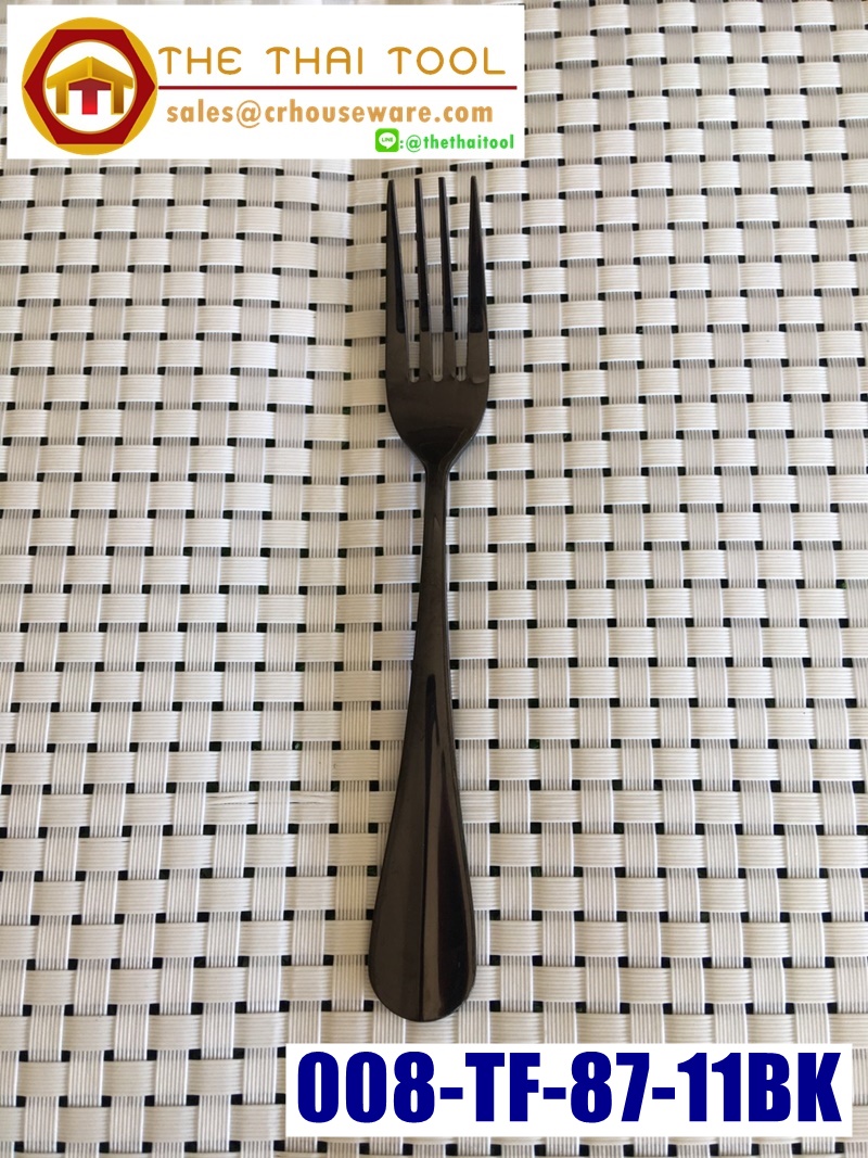 008-TF-87-11BK ส้อมชา สีดำ