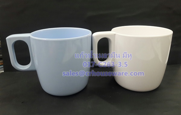 แก้วน้ำเมลามีน 3.5 นิ้ว แก้วหูเมลามีน Code : 017-C263-3.5,3.5 inches melamine eardrum