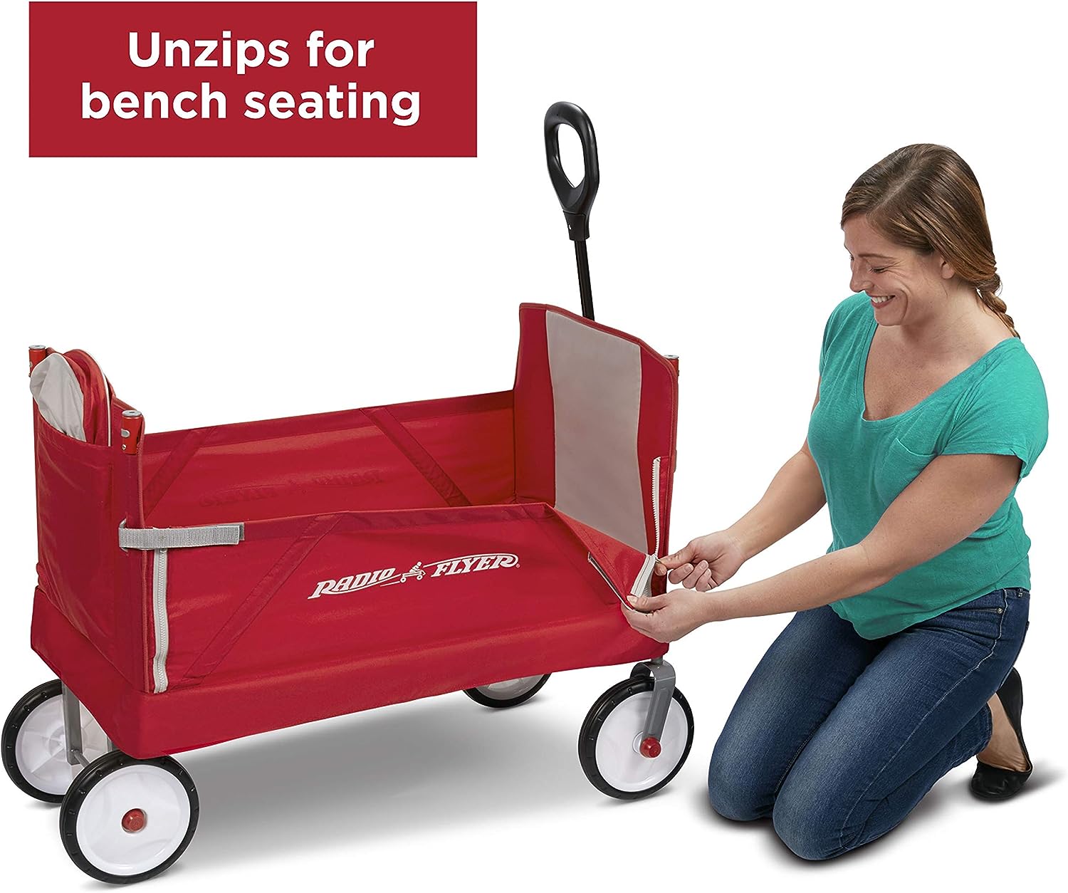 รถวากอน Radio Flyer 3-In-1 EZ Folding Wagon