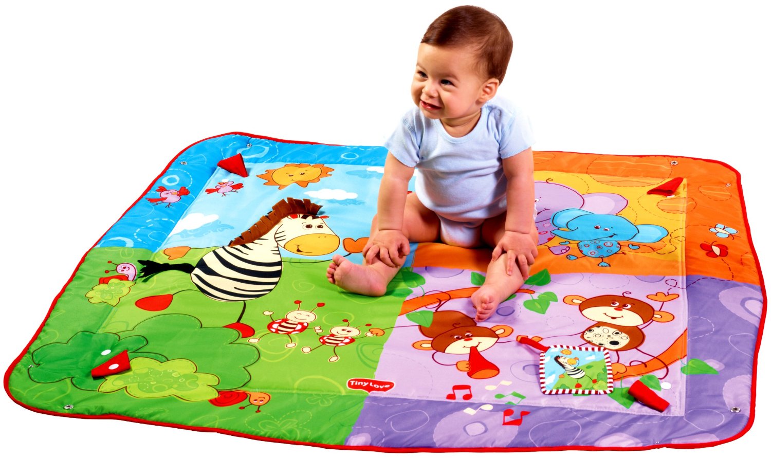 แผ่นรองนอน Tiny Love Gymini Move and Play Activity Gym, Animals