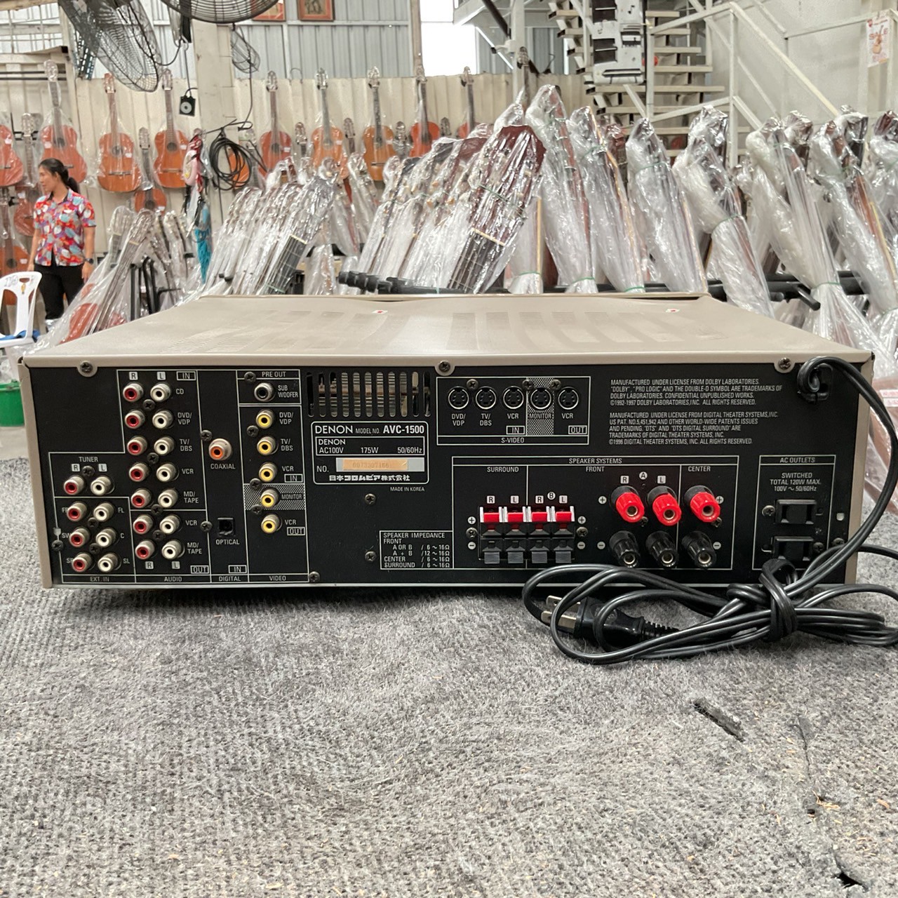 เครื่องขยายเสียง DENON : AVC-1500 สินค้าไม่พร้อมใช้งาน(ต้องซ่อม)