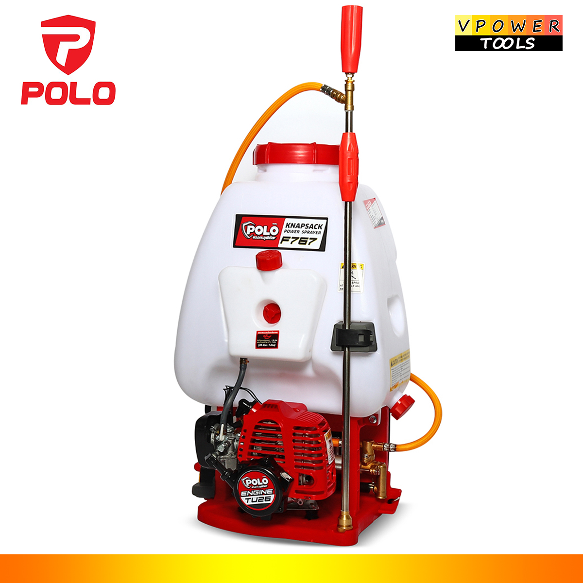 POLO F767 พ่นยาสะพายหลังเครื่องยนต์ 25 ลิตร กำลัง 650 วัตต์