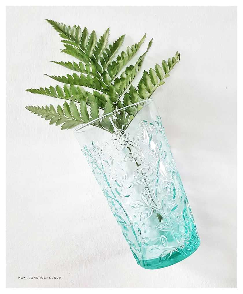 Vintage Glass Cup - Light Green