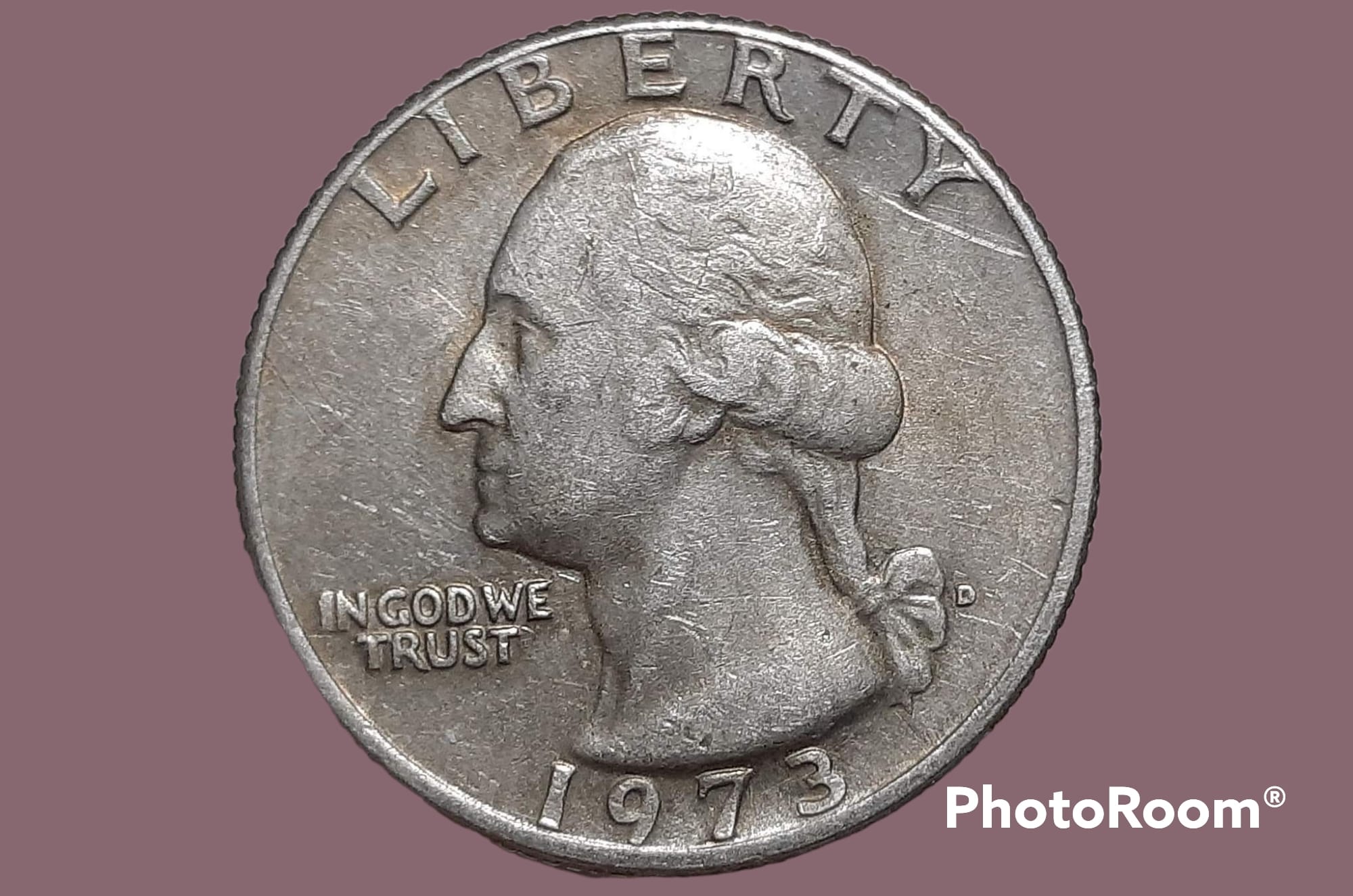 เหรียญ เงินตรา ประเทศ สหรัฐอเมริกา Quarter (Washington) 1973