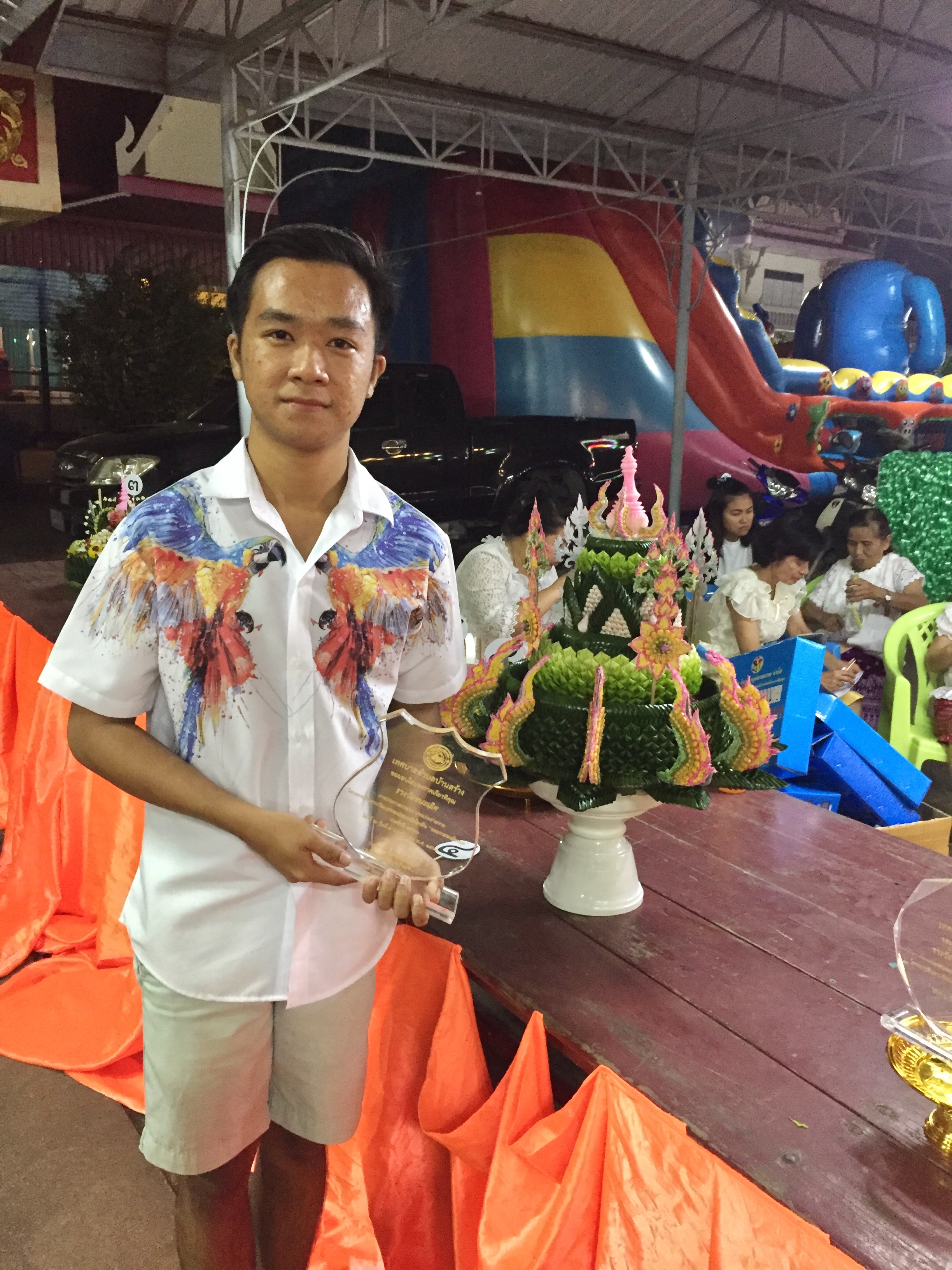 รางวัลชนะเลิศการประกวดกระทง ปี2560 ณ เทศบาลตำบลบ้านสร้าง อ.บางปะอิน จ.พระนครศรีอยุธยา