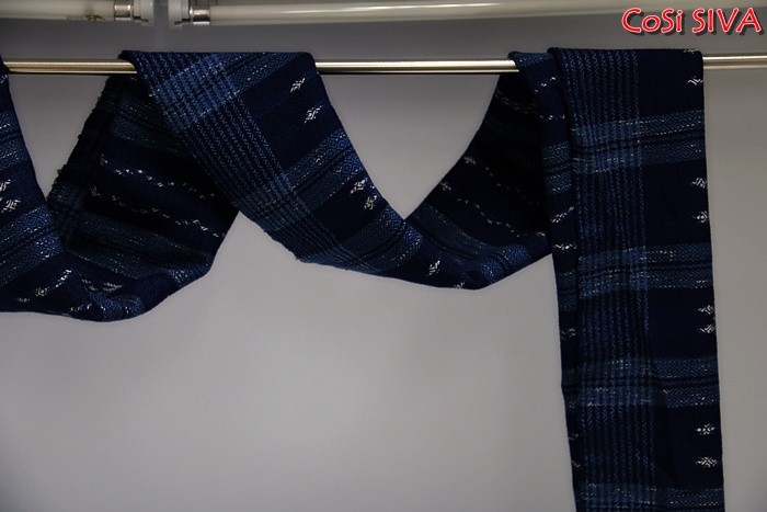 ผ้าพันคอผ้าฝ้ายย้อมคราม(Scarf - cotton dyeindigo