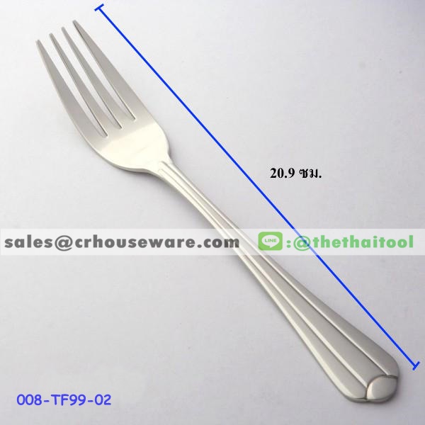 ส้อมโต๊ะสแตนเลส 99 ลายอินทนนท์ TABLE FORK 008-TF99-02