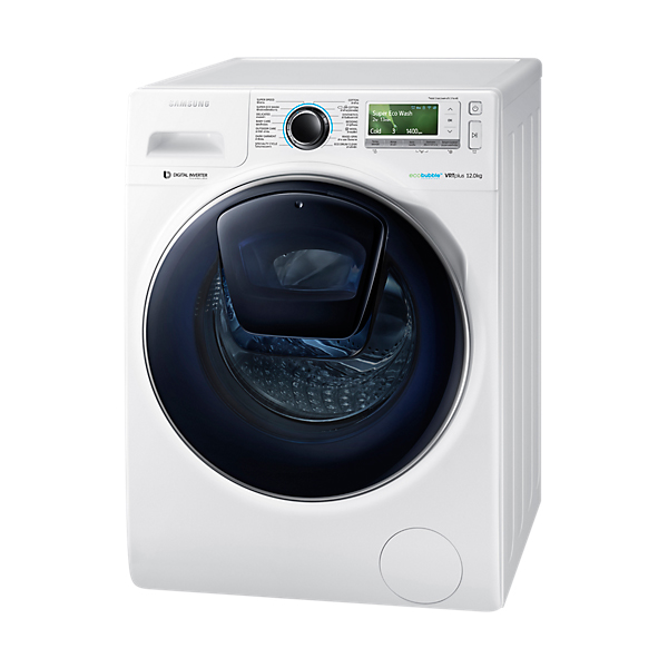 Samsung เครื่องซักผ้าฝาหน้า 12 กิโลกรัมรุ่น WW12K8412OW