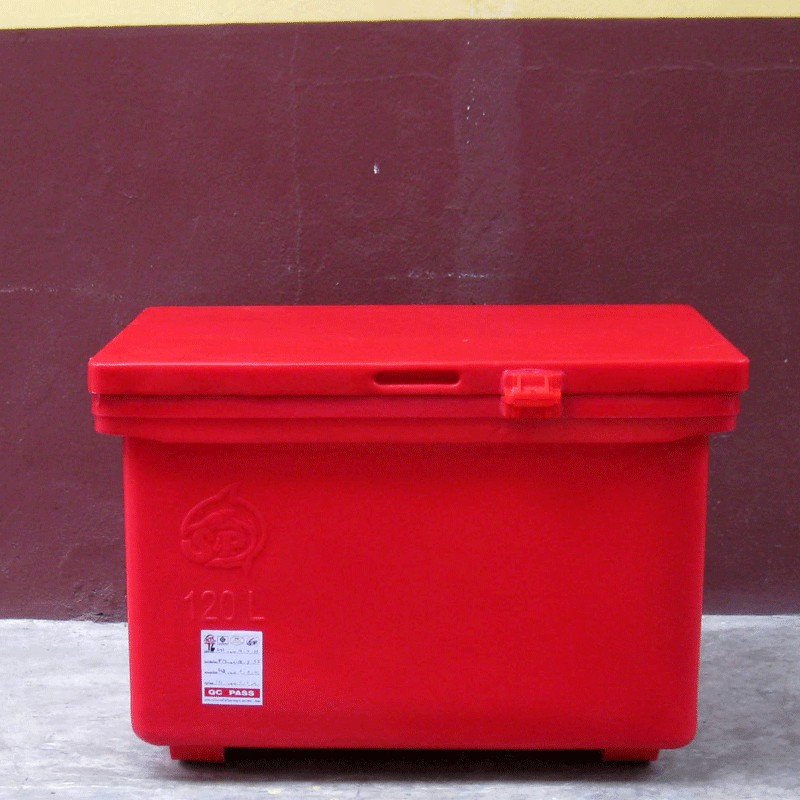 ถังแช่น้ำแข็งพลาสติก ขาต่ำ/ขาสูง ขนาด 120 ลิตร ตราฉลาม