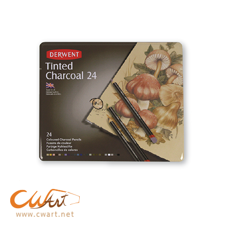 สีไม้Derwent รุ่นTinted charcoal x24สี