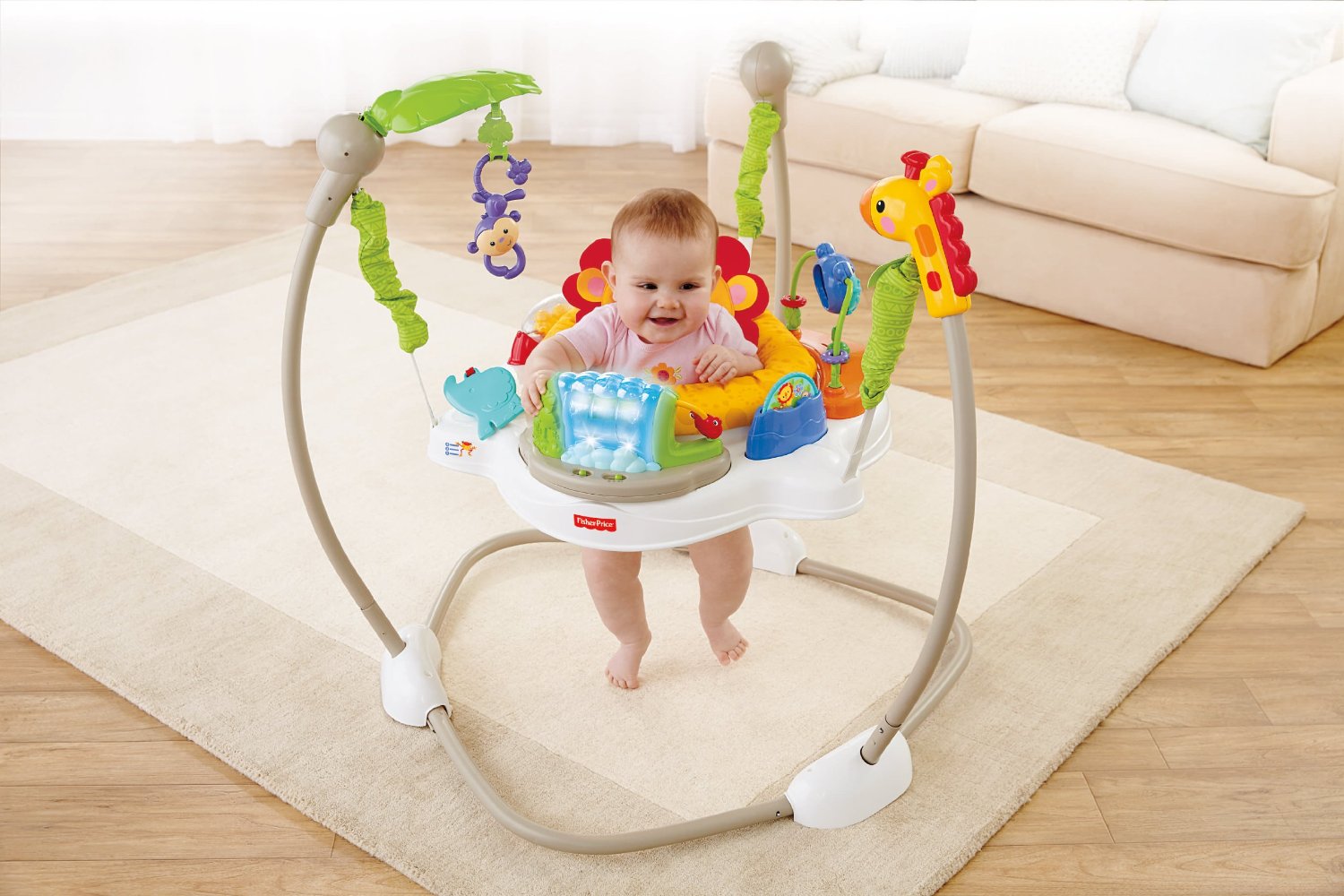 จั๊มเปอร์รุ่นใหม่ Fisher Price Jumperoo - Rainforest Friends