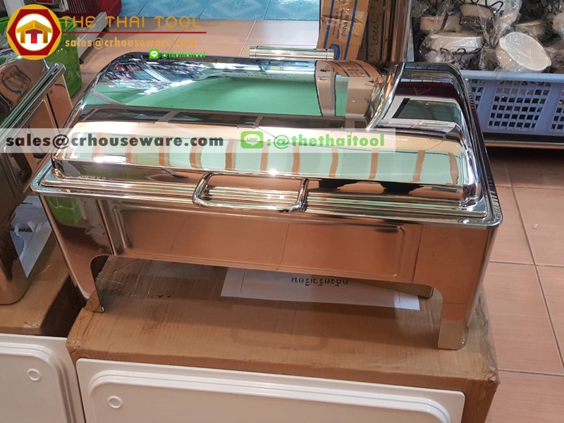 ชุดอ่างอุ่นอาหารใหญ่ ขนาด 1/1 รุ่นประหยัด (นำเข้า) รหัส 005-SD323