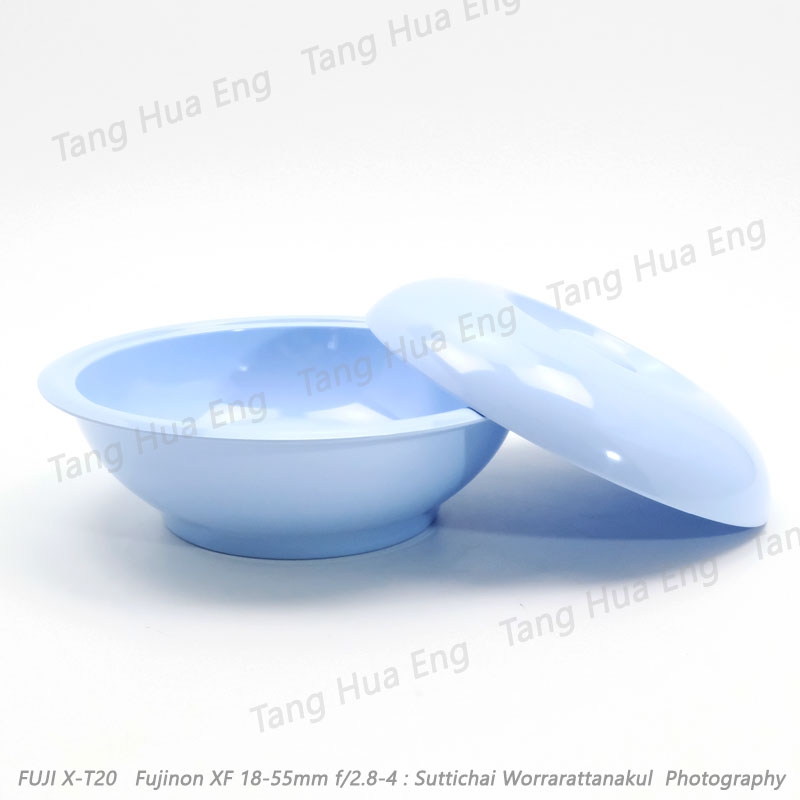 โถข้าวพร้อมฝา 10นิ้ว ตรายูนิก้า BL928-10 สีครีมขาว/ฟ้า