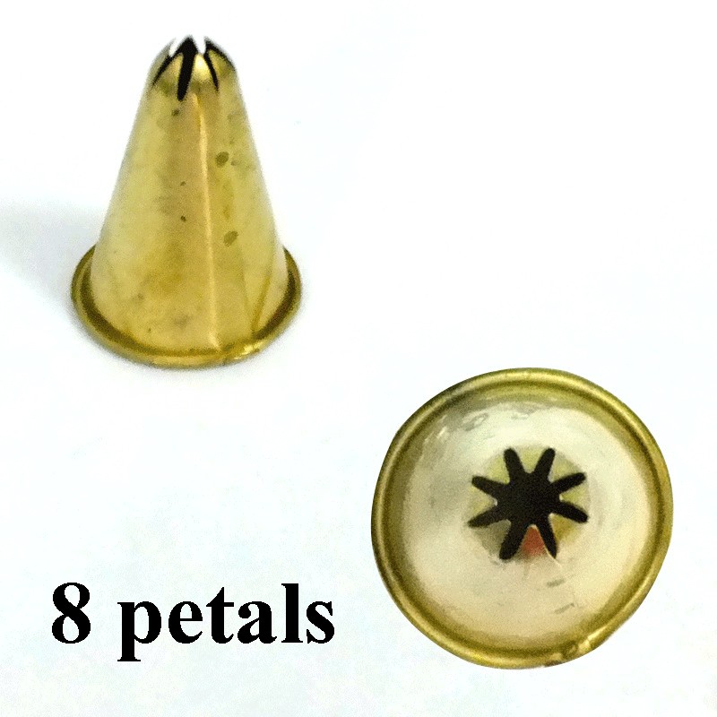 หัวบีบคุ้กกี้ทองเหลือง เล็ก ( หัวบีบเค้ก )