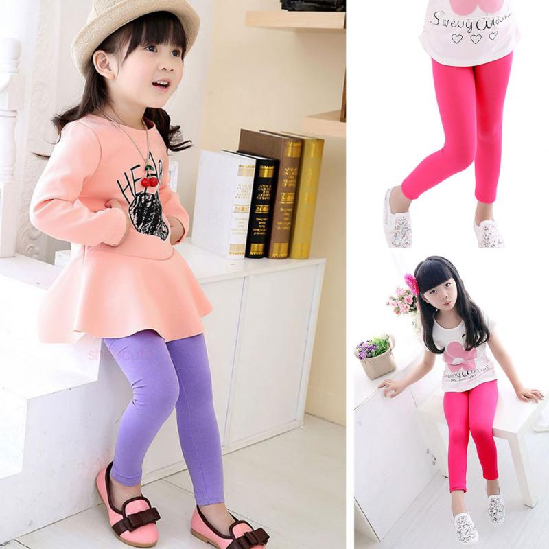 F-เลกกิ้งเด็ก สีพื้น