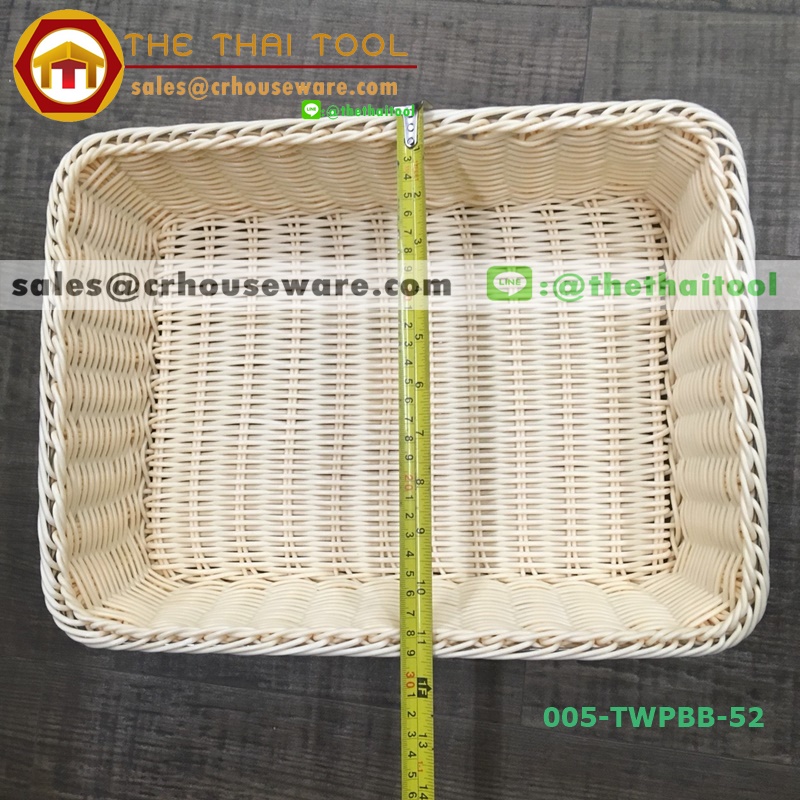 ตะกร้าหวายเทียม แบบเหลี่ยม 005-TWPBB-52