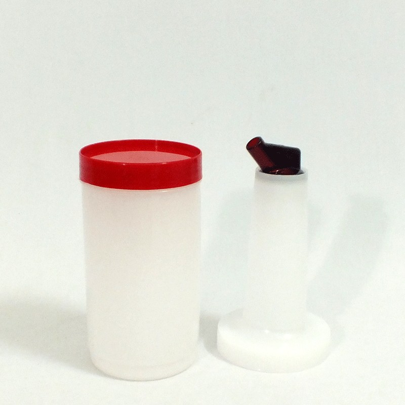 ขวดใส่น้ำผลไม้ ขนาด 1 ควอทซ์ สีแดง ( คอขาว ) 8020