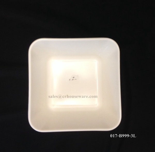 ถ้วยน้ำจิ้มทรงสี่เหลี่ยมจัตุรัสทำโลโก้ 3 " 017-B999-3L