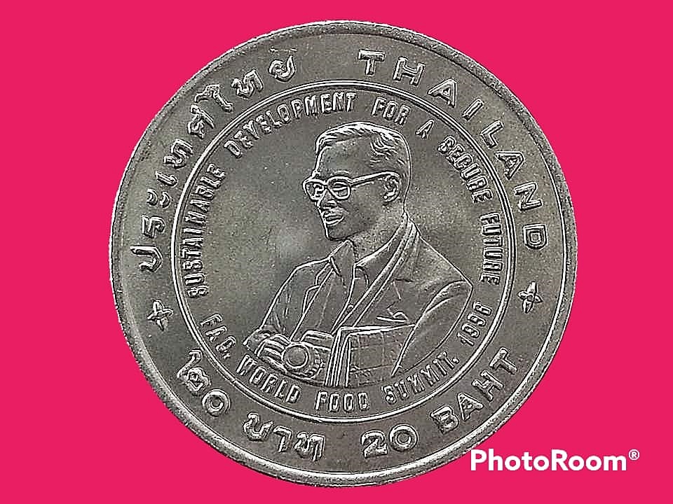 เฉลิมพระเกียรติ 20 Baht (F.A.O. Agricola Medal to HM King Bhumibol Adulyadej