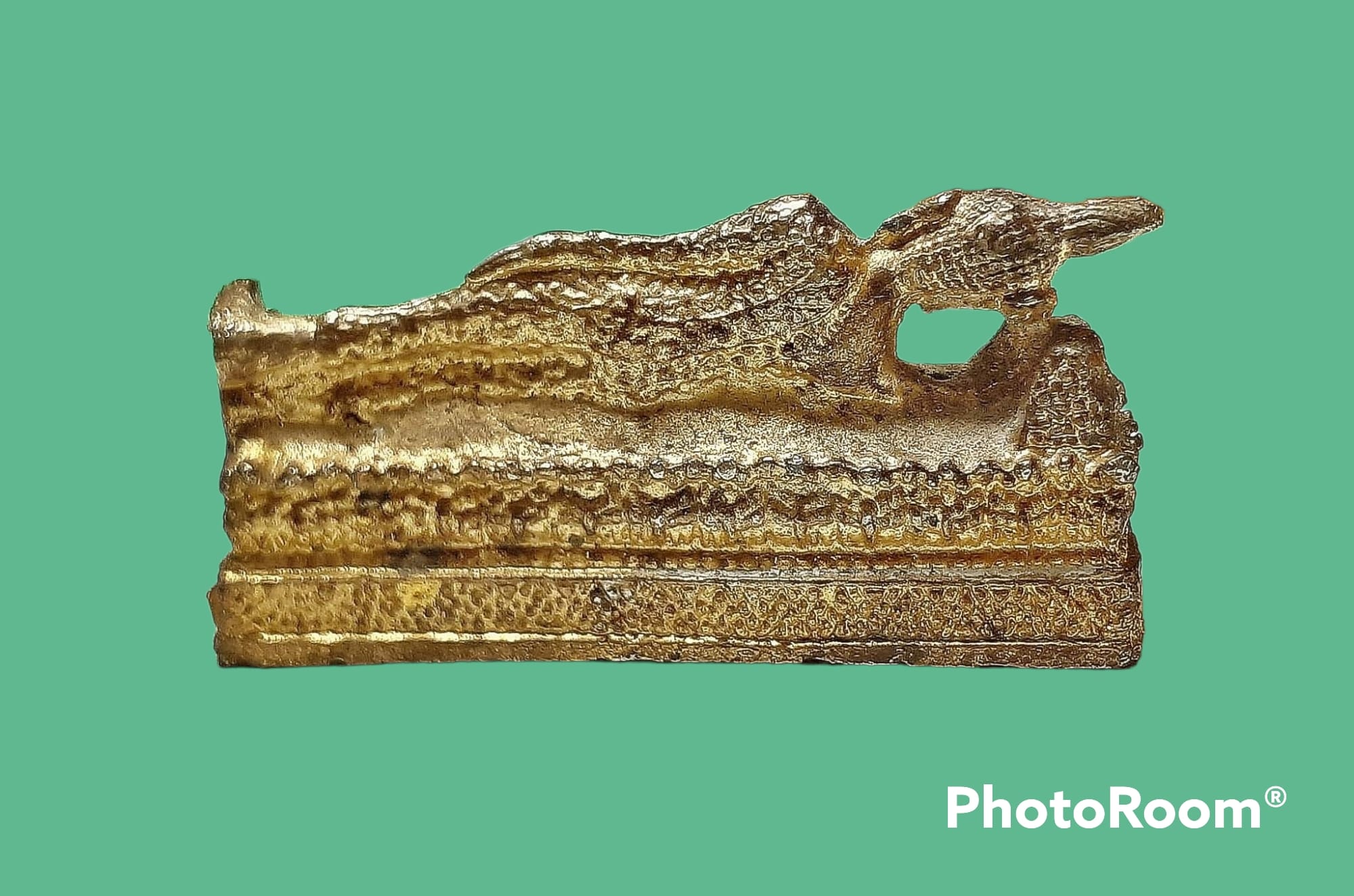 พระบูชา นอน ปางไสยาน์ ปางปรินิพพาน (วันอังคาร) ขนาดเล็ก แบบทำบุญ และ แก้บน ขนาดเล็ก 4.6 x 2.4 cm.