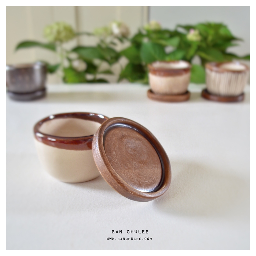 Rough Ceramic Flower Pots Set A กระถางเซรามิคเนื้อหยาบ เซตเอ