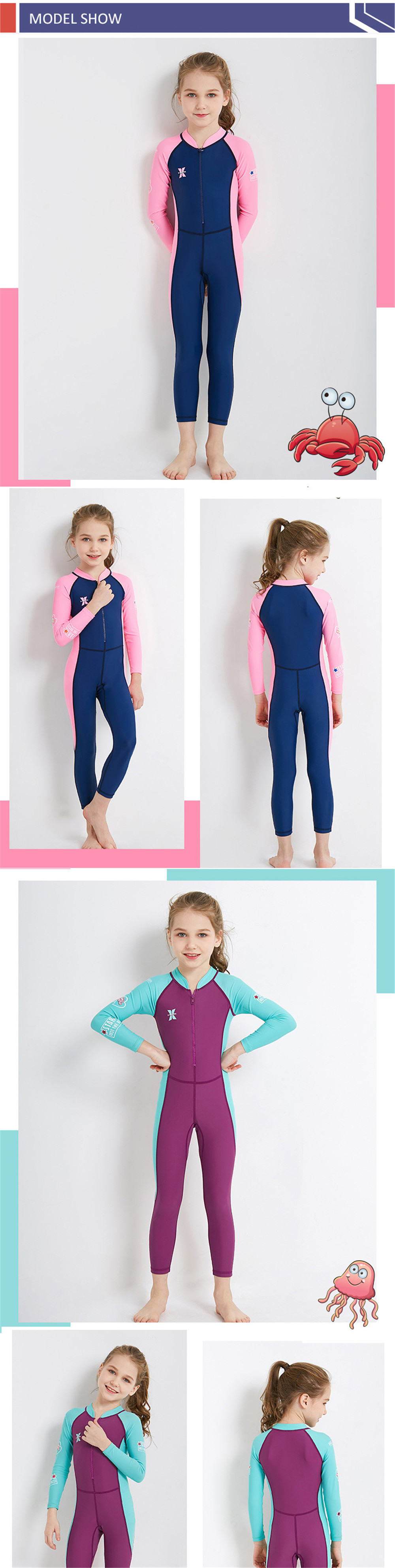 ชุดบอดี้สูท ชุดว่ายน้ำ แขนยาว กัน UV