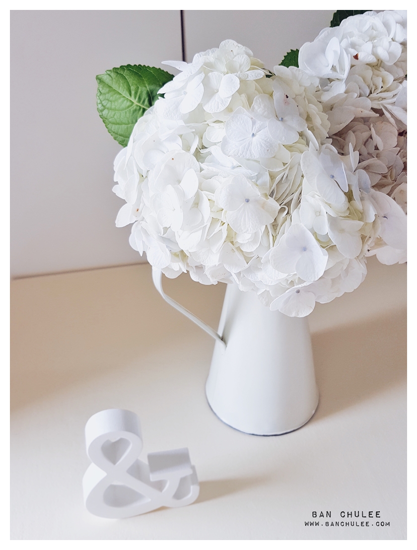 Shabby Chic Enamel Vase แจกันอีนาเมล สีขาว ทรงเหยือก