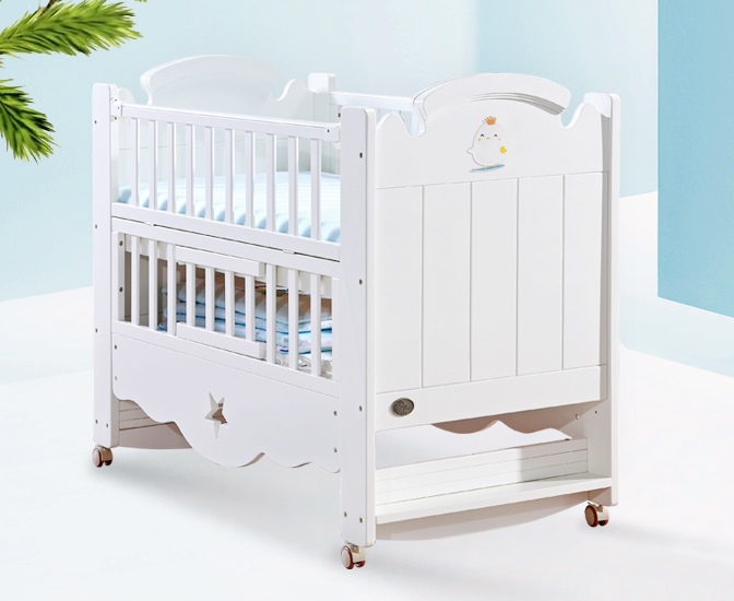 TP21049 (WD19) เตียงไม้สีขาว ปรับเป็นโต๊ะได้ ปรับเป็นเตียงเดี่ยวได้