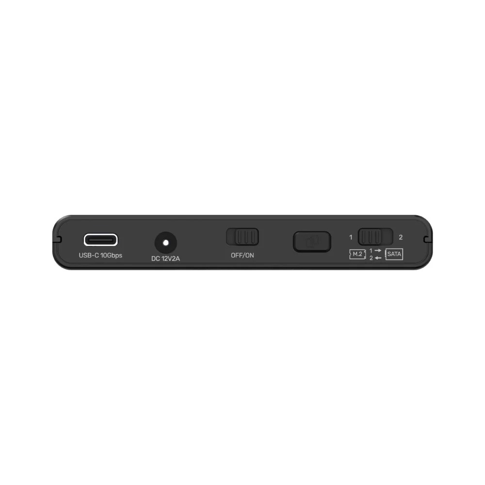 SolidForce+ USB-C to PCIe/NVMe M.2 SSD Enclosure + SATA III Adapter with Offline Clone by Unitek