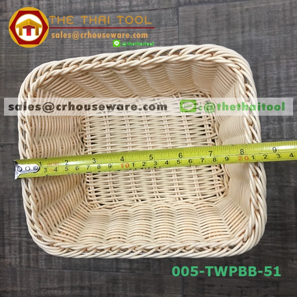 ตะกร้าหวายเทียม แบบเหลี่ยม 005-TWPBB-51