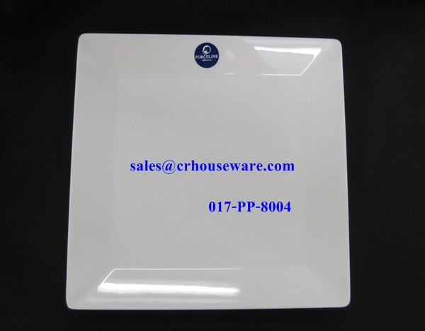Porceline จานสี่เหลี่ยม 10.5 นิ้ว 017-PP-8004,10.5 inch square plate