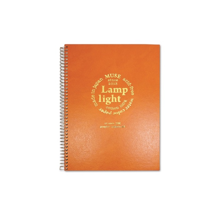 สมุดสีน้ำ Muse Lamplight Cotton100% 300g กึ่งหยาบ 16.9x23.6ซม.