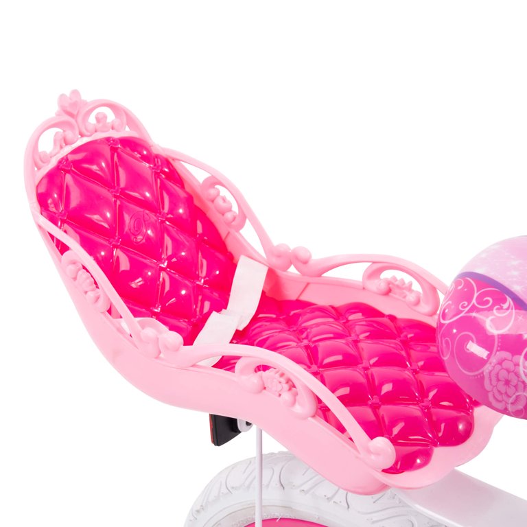 รถจักรยาน Disney Princess Girls' 12" Bike with Doll Carrier by Huffy