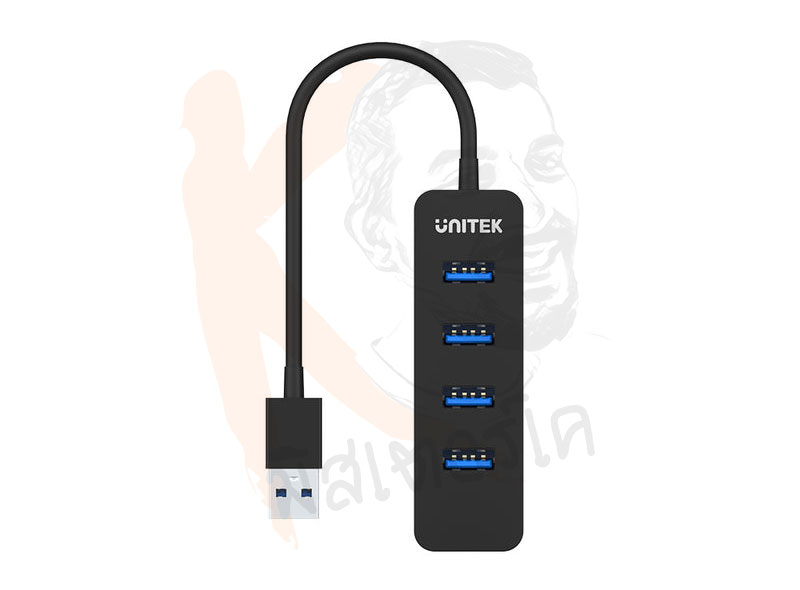 USB3.0 uHUB Q4 4 Ports with USB-C Power Port รองรับ BC1.2 by Unitek