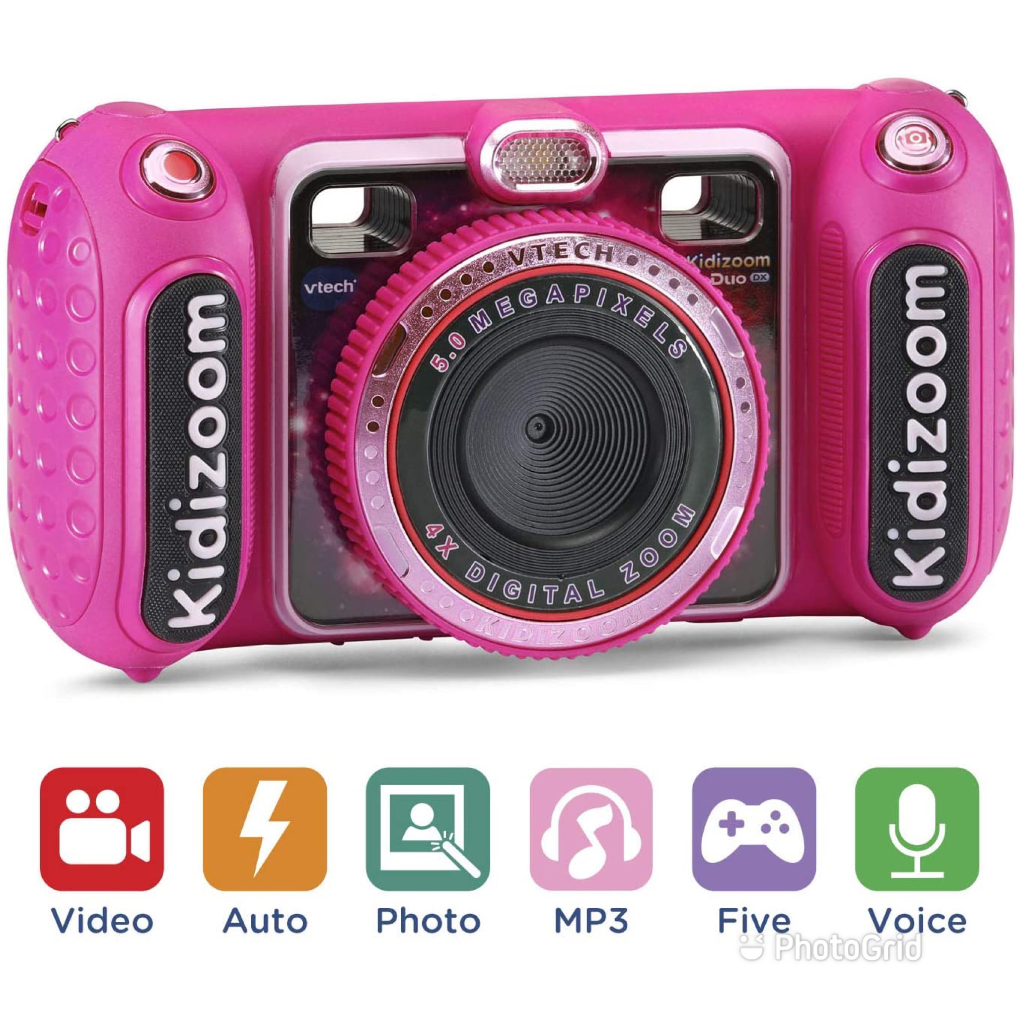 กล้องถ่ายรูป VTech KidiZoom Duo DX Digital Selfie Camera with MP3 Player, Pink