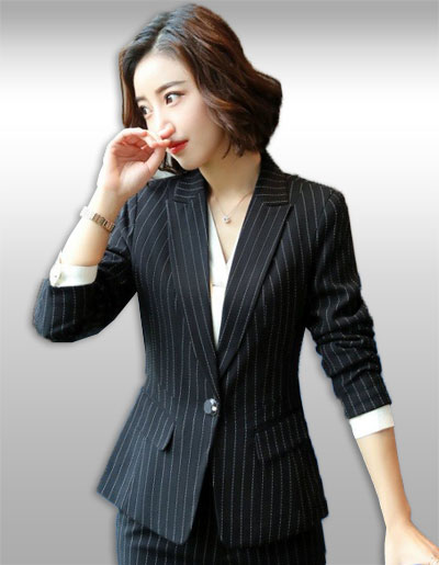 เสื้อสูทผู้หญิงสีดำสไตล์สวยหรู มี 7 ไซส รหัส2270