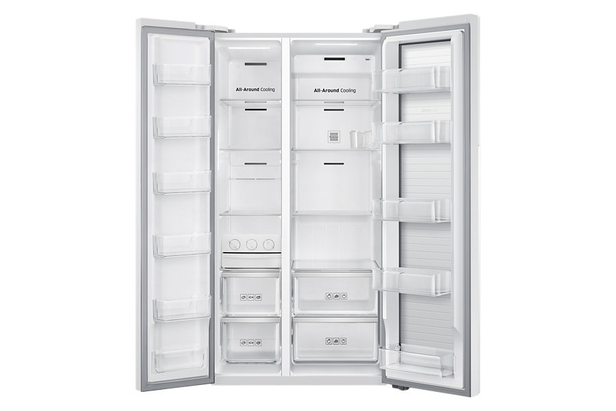 Samsung ตู้เย็น Side by Side Food Showcase ความจุ 625 ลิตร รุ่น RH60H8130WZ/ST