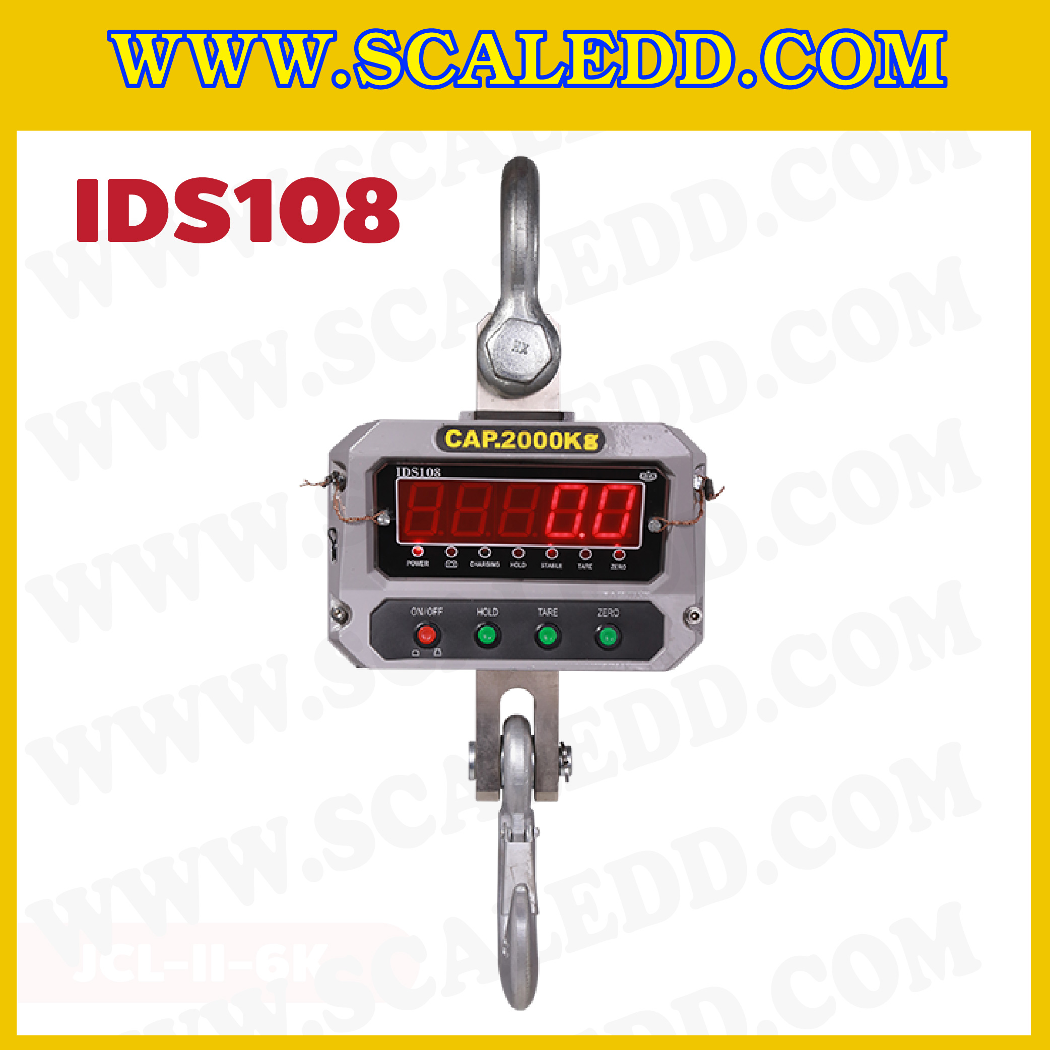เครื่องชั่งแขวน ยี่ห้อ SDS รุ่น IDS108 พิกัด 600KG - 30T (ผ่านการตรวจรับรองจากกระทรวงพาณิชย์ กรมชั่ง ตวง วัด)