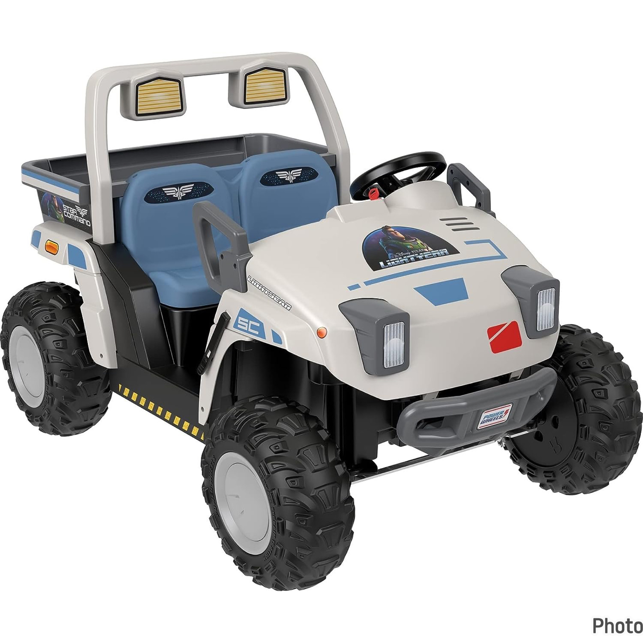 รถแบตเตอรี่ 12V Power Wheels Battery-Powered Ride-On Disney and Pixar Lightyear Star Command Base Transport Vehicle
