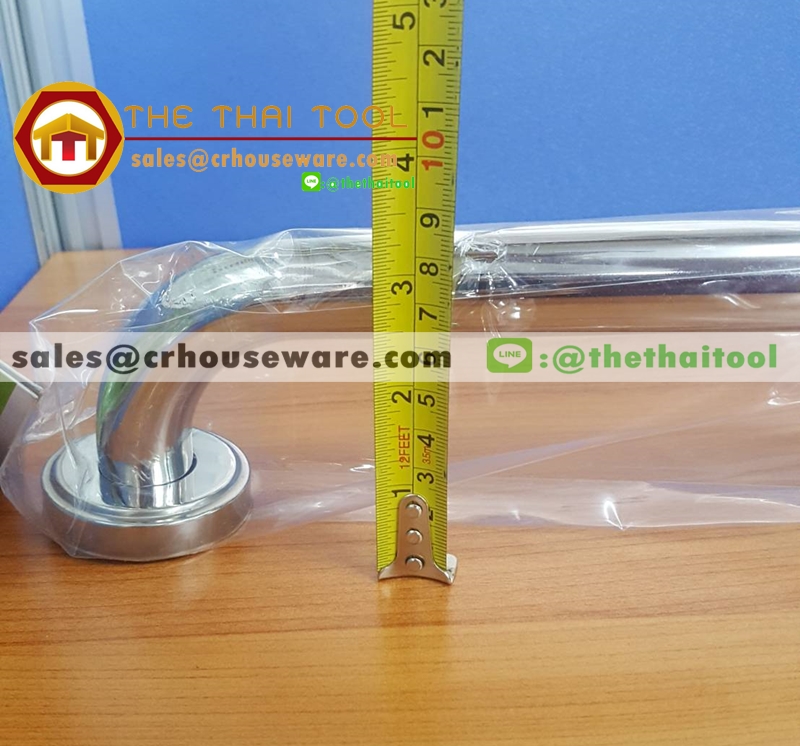 ﻿ราวจับกันลื่นสแตนเลส ขนาด 50 ซม. (พร้อมพุกเหล็ก) รหัส : 006-SL-150 Stainless safety handrails size 50 cm. ( with sleeve anchor bolt ) Code : 006-SL-150