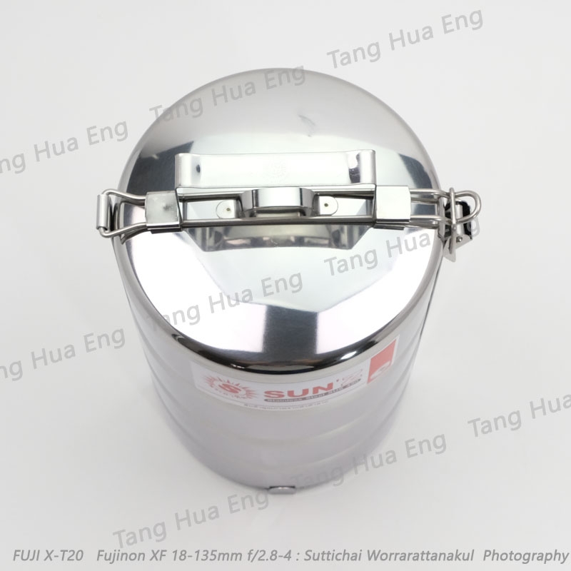 ปิ่นโตสเตนเลส 16 ซม. 4 ชั้น ตราพระอาทิตย์