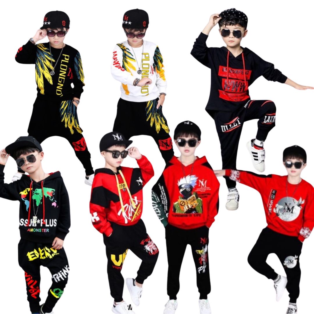 ชุดเต้น เด็กชายเสื้อแขนยาว+กางเกงขายาวดำ