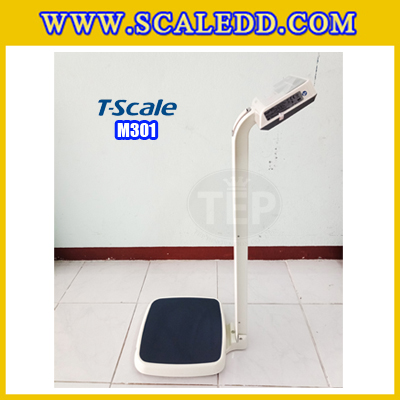 เครื่องชั่งน้ำหนักคน250kg เครื่องชั่งน้ำหนักคนแบบดิจิตอล250กิโลกรัม พร้อมที่วัดส่วนสูง สามารถวัดค่า BMI (Body Mass Index) ได้ เครื่องชั่งน้ำหนักและวัดส่วนสูง200เซ็นติเมตร ค่าละเอียด0.1กิโลกรัม ยี่ห้อ T-Scale รุ่น M301