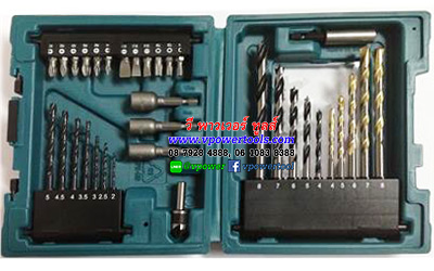Makita D-36996 MACCESS ชุดดอกสว่านและอุปกรณ์เสริม 34 ชิ้น รับประกันมากีต้าแท้