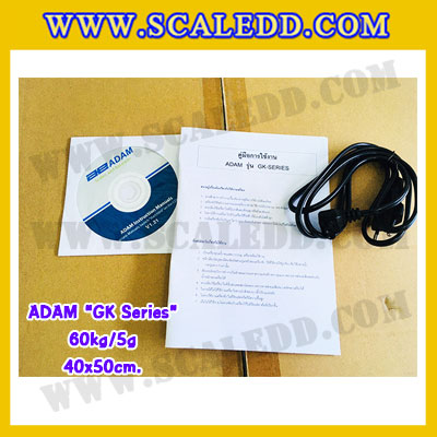 เครื่องชั่งน้ำหนักดิจิตอล ADAM รุ่น GK-60kg x 0.005kg เครื่องชั่งน้ำหนัก60กิโล เครื่องชั่งดิจิตอล60kg เครื่องชั่งน้ำหนัก60kg ตาชั่ง60kg ขนาดแท่น 40x50cm ยี่ห้อ ADAM รุ่น GK