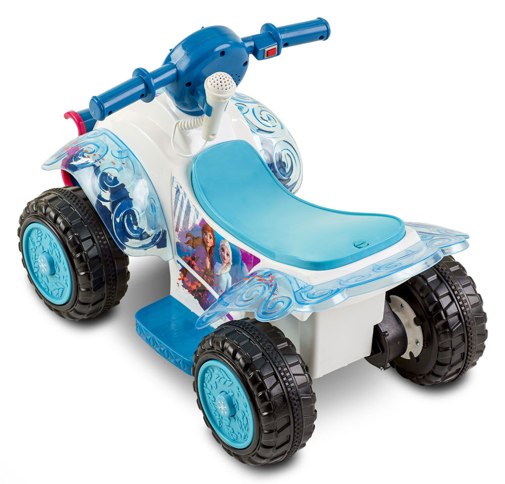รถแบตเตอรี่และไมโครโฟน Kids' Trax 6v Disney Frozen 2 Sing And Ride Powered Ride-on - Blue