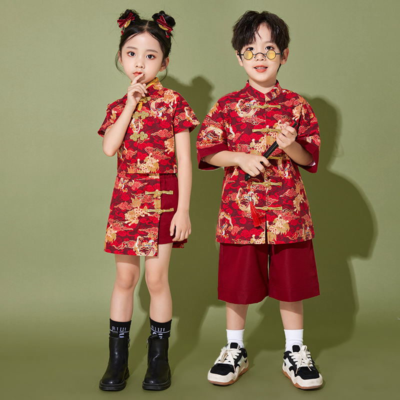 ชุดจีน เซ็ทเสื้อกี้เพ้า+กระโปรง กางเกง ลายใหม่ 2025