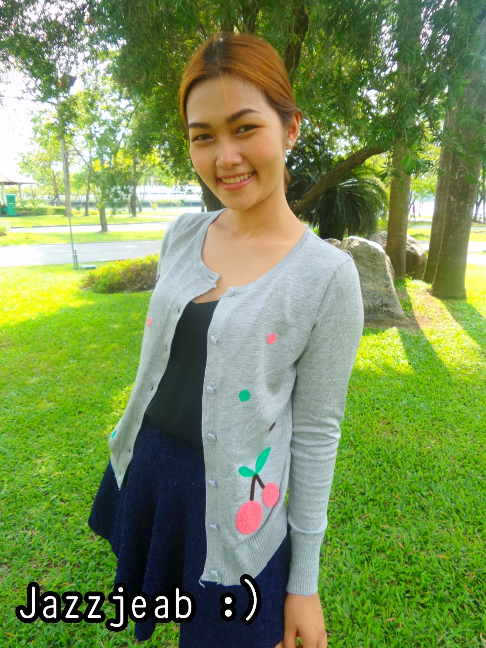 เสื้อคลุม เชอรี่ สีเทา